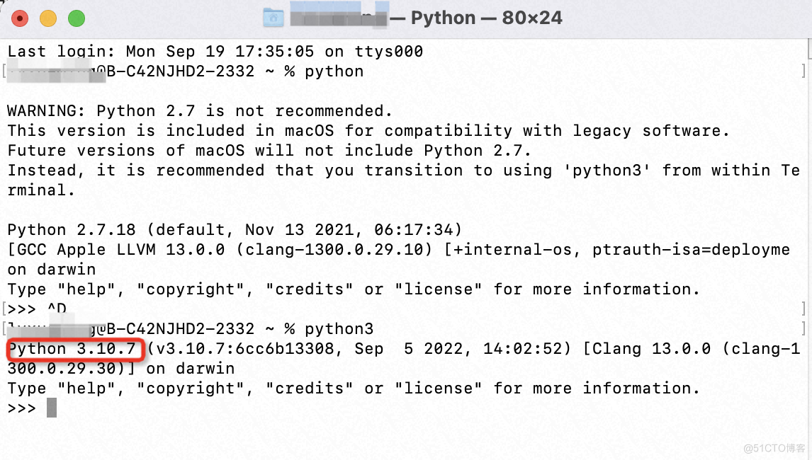 学习Python之安装（mac）