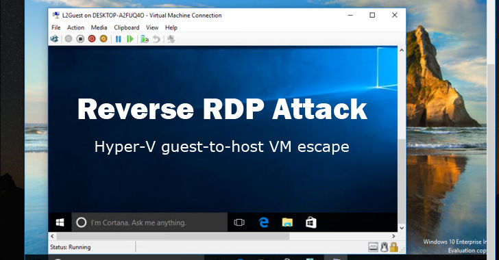 reverse rdp attack on windows hyper-v