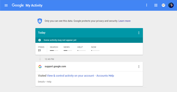 Check 'My Activity' to Know How Much Google knows about you